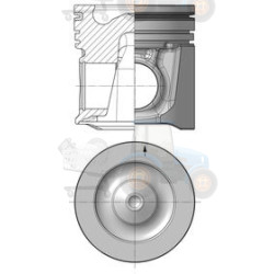 Piston KOLBENSCHMIDT - 40912610