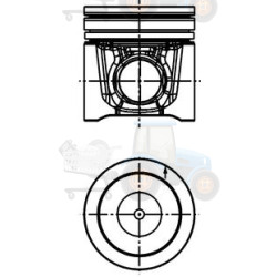 Piston KOLBENSCHMIDT - 40991610