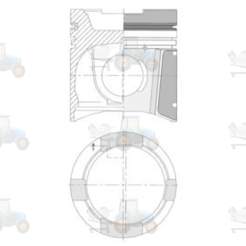 Piston KOLBENSCHMIDT - 41498600