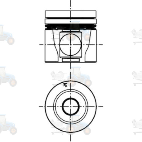 Piston KOLBENSCHMIDT - 41502600