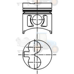 Piston KOLBENSCHMIDT - 41529620