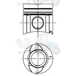 Piston KOLBENSCHMIDT - 41649600