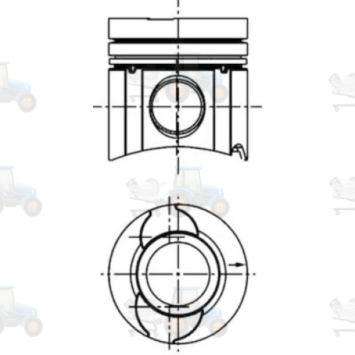 Piston KOLBENSCHMIDT - 41649600