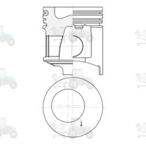 Piston KOLBENSCHMIDT - 41854600