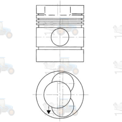 Piston KOLBENSCHMIDT - 90276700