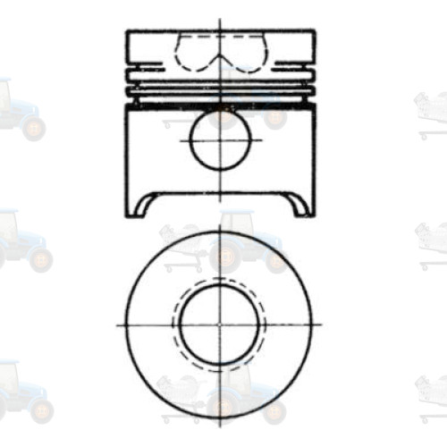 Piston KOLBENSCHMIDT - 90654600