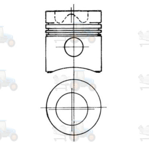 Piston KOLBENSCHMIDT - 90747700