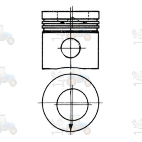 Piston KOLBENSCHMIDT - 90769600