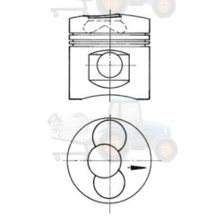 Piston KOLBENSCHMIDT - 90915700