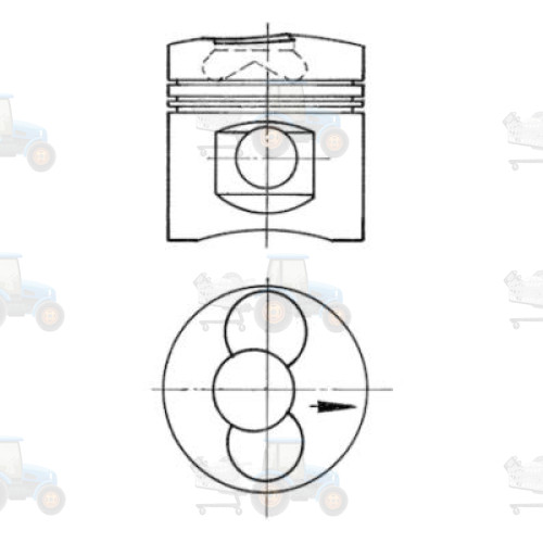 Piston KOLBENSCHMIDT - 90915700