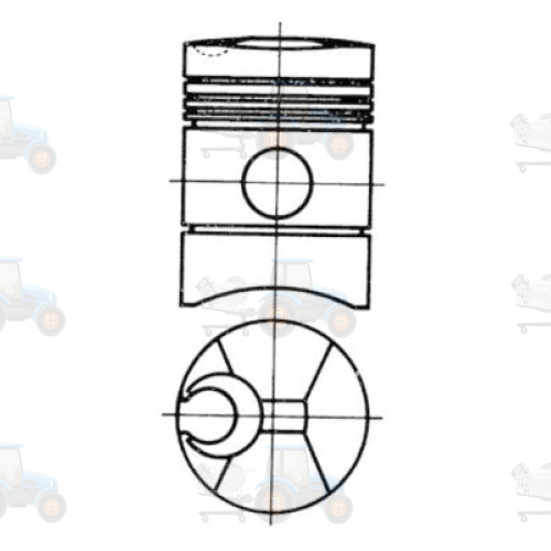 Piston KOLBENSCHMIDT - 91254600