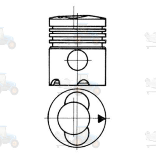 Piston KOLBENSCHMIDT - 91395710