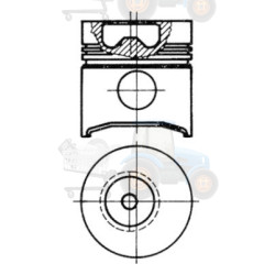 Piston KOLBENSCHMIDT - 91476620