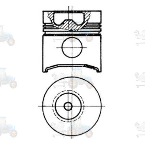 Piston KOLBENSCHMIDT - 91476620