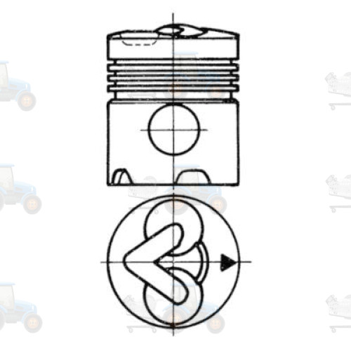 Piston KOLBENSCHMIDT - 92834600