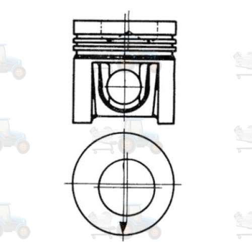 Piston KOLBENSCHMIDT - 92951600