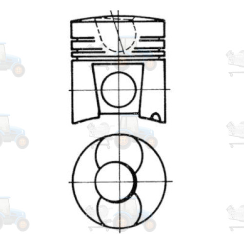 Piston KOLBENSCHMIDT - 93224600