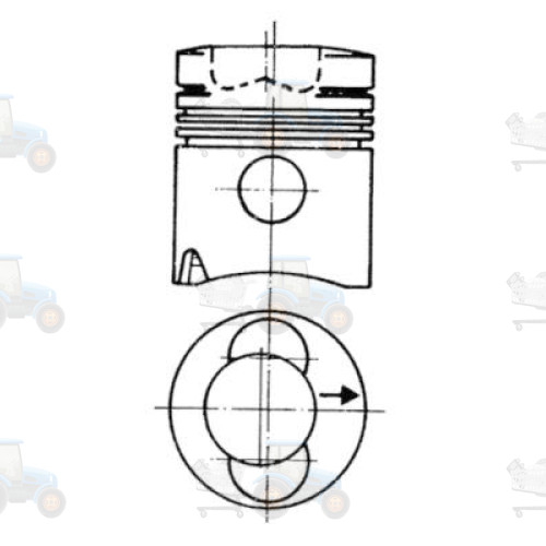 Piston KOLBENSCHMIDT - 93280600