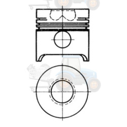 Piston KOLBENSCHMIDT - 93311600