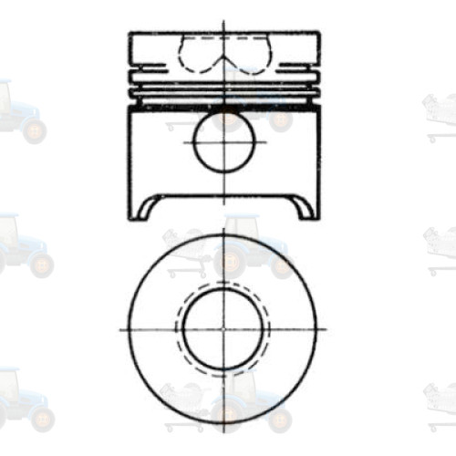 Piston KOLBENSCHMIDT - 93311600