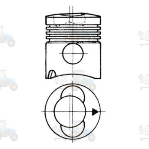 Piston KOLBENSCHMIDT - 93315600