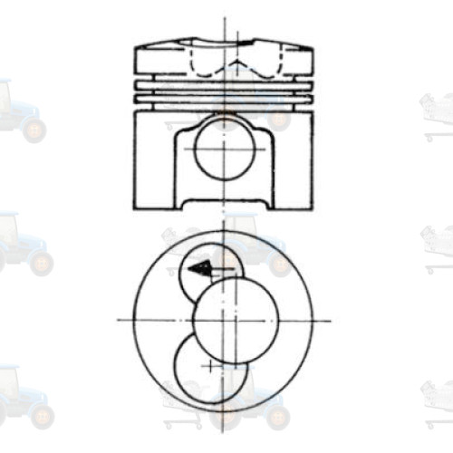 Piston KOLBENSCHMIDT - 93472600