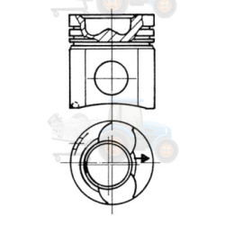 Piston KOLBENSCHMIDT - 93769600