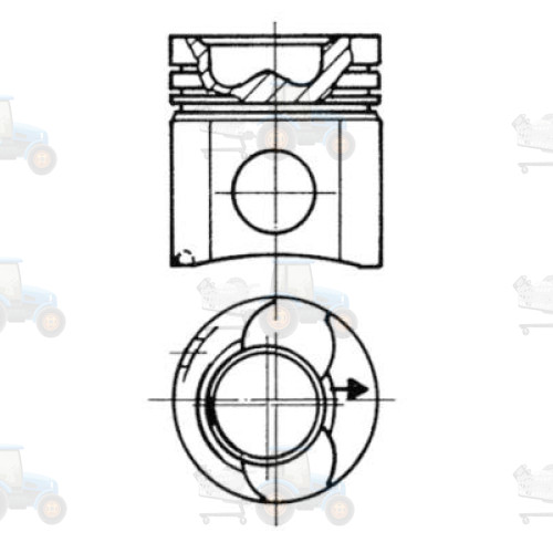 Piston KOLBENSCHMIDT - 93769600