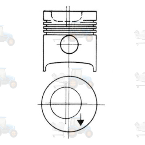 Piston KOLBENSCHMIDT - 93858600