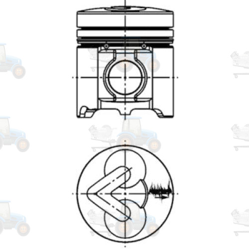 Piston KOLBENSCHMIDT - 94680600