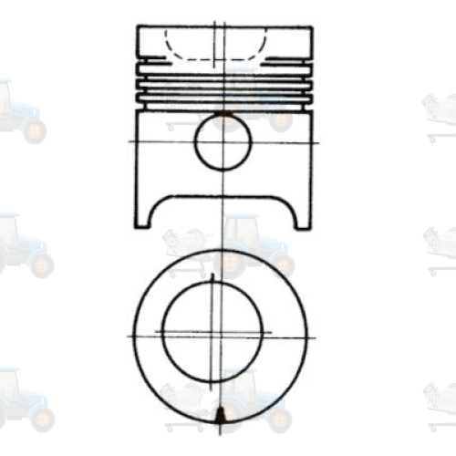 Piston KOLBENSCHMIDT - 97505600