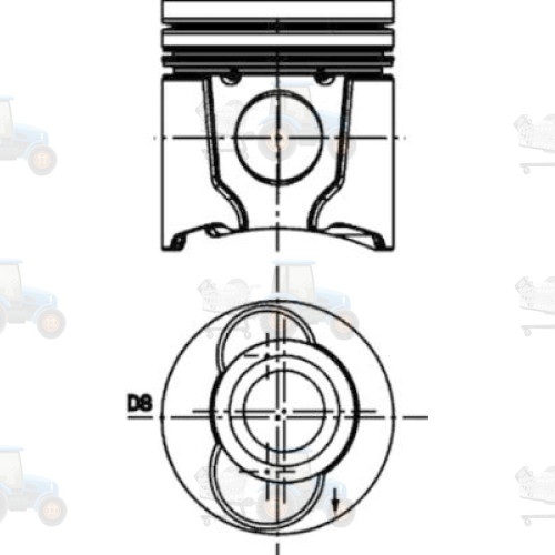 Piston KOLBENSCHMIDT - 99483600