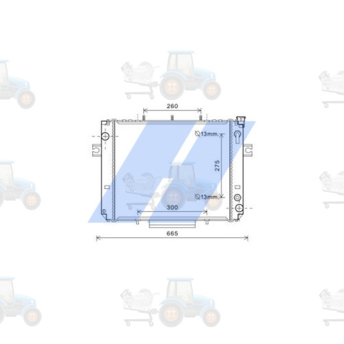 Radiator, racire motor HIGHWAY AUTOMOTIVE - 10156002