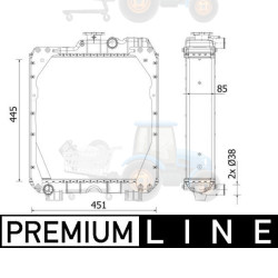 Radiator, racire motor MAHLE - CR 2288 000P