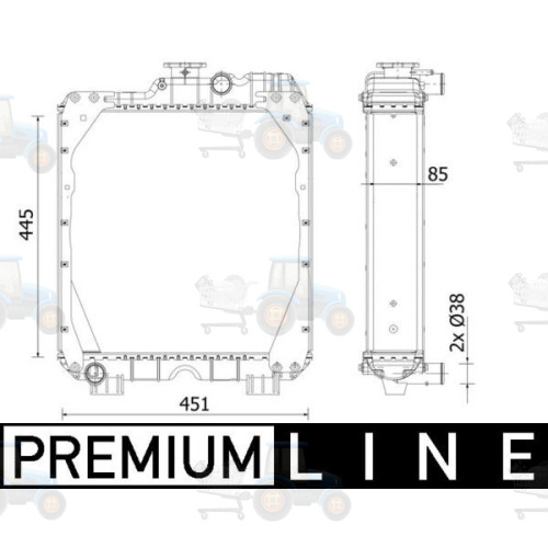 Radiator, racire motor MAHLE - CR 2288 000P