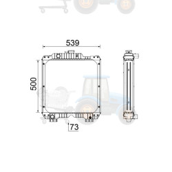 Radiator, racire motor MAHLE - CR 2289 000P