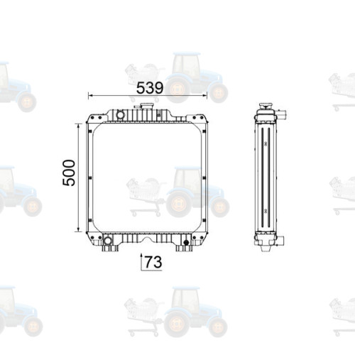 Radiator, racire motor MAHLE - CR 2289 000P