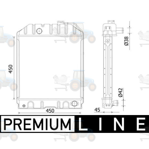 Radiator, racire motor MAHLE - CR 2298 000P