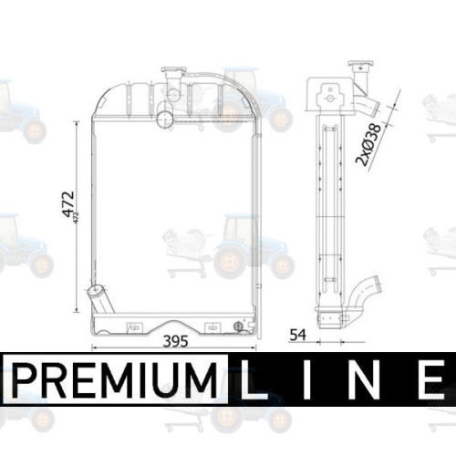 Radiator, racire motor MAHLE - CR 2299 000P