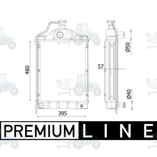 Radiator, racire motor MAHLE - CR 2301 000P