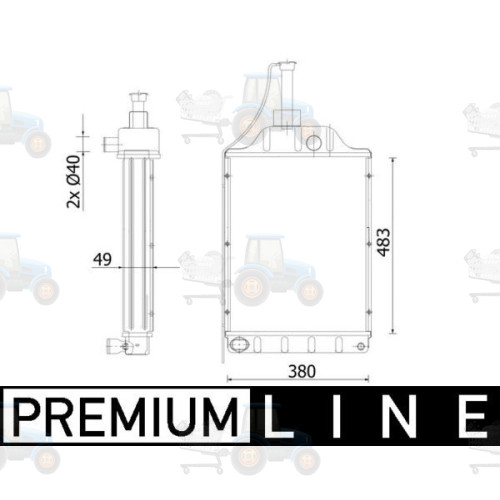 Radiator, racire motor MAHLE - CR 2305 000P