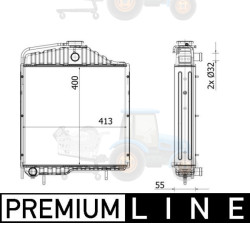 Radiator, racire motor MAHLE - CR 2328 000P