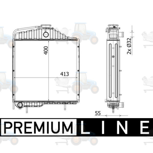 Radiator, racire motor MAHLE - CR 2328 000P