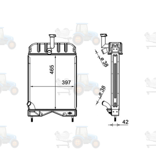 Radiator, racire motor MAHLE - CR 2332 000S