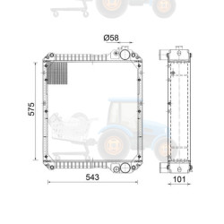 Radiator, racire motor MAHLE - CR 2396 000S