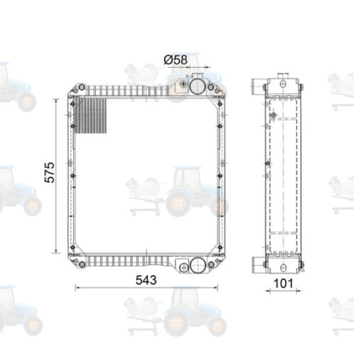 Radiator, racire motor MAHLE - CR 2396 000S