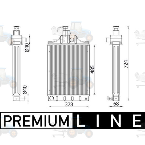 Radiator, racire motor MAHLE - CR 2399 000P