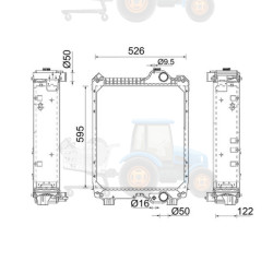 Radiator, racire motor MAHLE - CR 2402 000P