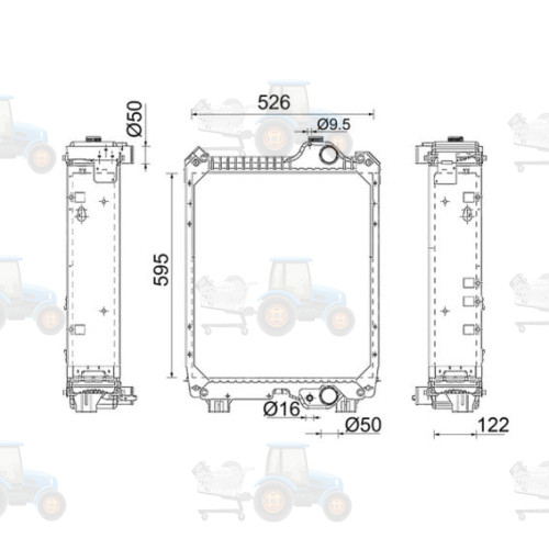 Radiator, racire motor MAHLE - CR 2402 000P