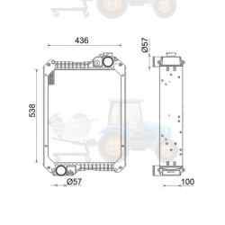 Radiator, racire motor MAHLE - CR 2403 000P